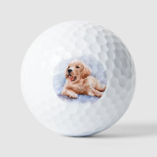 Custom Pet Dog Photo Modern Personalized ゴルフボール (正面)