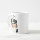 Custom Pet from Photo & Name – Personalized Dog コーヒーマグカップ (正面左)