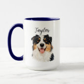Custom Pet from Photo & Name – Personalized Dog マグカップ (左)