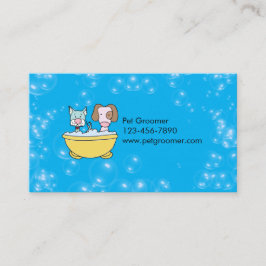 Custom Pet Groomer Appointment Card 名刺