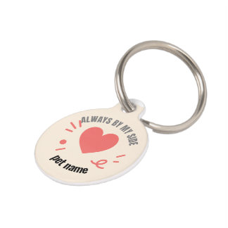 Custom Pet ID Tag – Always By My Side ペット　ネームタグ