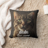 Custom Pet Memorial Cat Photo Pillow - Mimi クッション (ブランケット)