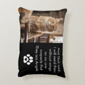 Custom Pet Memorial Photo Pillow  アクセントクッション (裏面(縦))