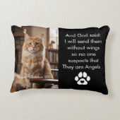 Custom Pet Memorial Photo Pillow  アクセントクッション (裏面)