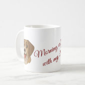 Custom Pet Mug – Upload Photo & Editable Name   コーヒーマグカップ (正面左)