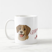 Custom Pet Mug – Upload Photo & Editable Name   コーヒーマグカップ (左)