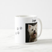 Custom Pet Mug Using Your Photo & Name コーヒーマグカップ (正面右)