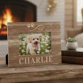 Custom Pet Name and Photo Wooden Frame レーザー彫刻フレーム