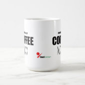 Custom Pet Name Coffee Mug | Powered by Coffee and コーヒーマグカップ (中央)
