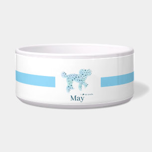 Custom Pet Name Food Bowl – Dog Design ペット用フードボウル ボウル