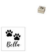 Custom Pet Name Paw Prints Signature Rubber Stamp ラバースタンプ (押印)