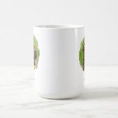 Custom Pet Name & Photo Back & Front コーヒーマグカップ (中央)