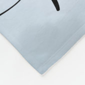 Custom Pet Name Photo Blanket | Elegant Script Dog フリースブランケット (角)