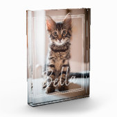 Custom Pet Name Typography and Photo Frame フォトブロック (左)