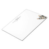 Custom Pet Personalized Large ノートパッド (アングル)