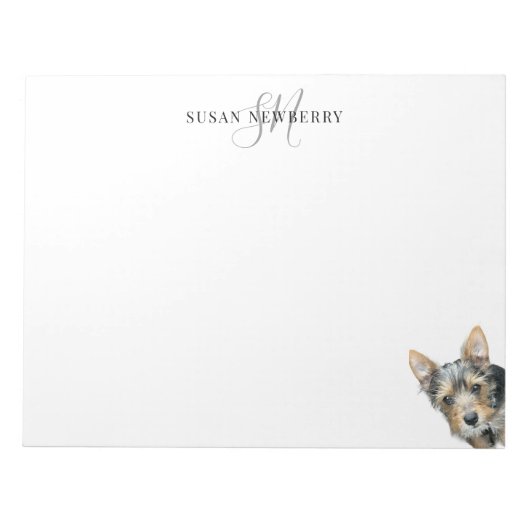 Custom Pet Personalized Large ノートパッド (正面)