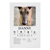 Custom Pet Photo ポスター (正面)