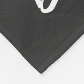 Custom Pet Photo and Name Typography フリースブランケット (角)