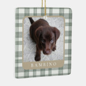 Custom Pet Photo Christmas Ornament セラミックオーナメント (右)