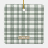 Custom Pet Photo Christmas Ornament セラミックオーナメント (裏面)