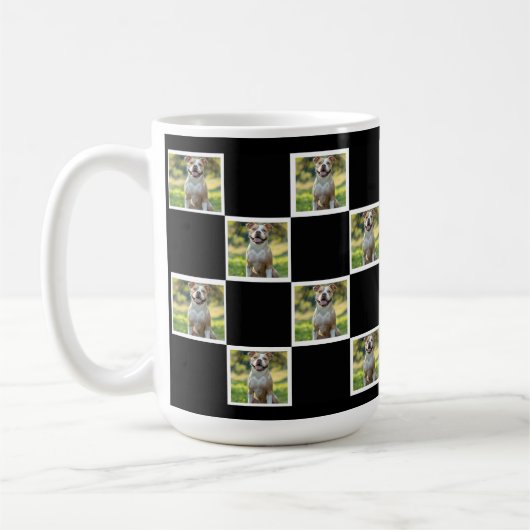Custom Pet Photo Collage Drinkware – Personalized コーヒーマグカップ (左)