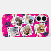 Custom Pet Photo Collage Phone Case with Names  Case-Mate iPhoneケース (裏面 (横))