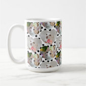 Custom Pet Photo Dog Mom Gift 2 Photos Cat Mom コーヒーマグカップ (左)