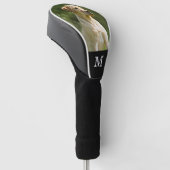 Custom Pet Photo Elegant Monogram Personalized ゴルフヘッドカバー (アングル)