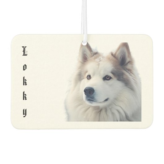 Custom Pet Photo Freshener カーエアーフレッシュナー (正面)