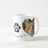 Custom Pet Photo Heart Mug コーヒーマグカップ (正面右)