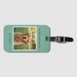 Custom Pet Photo & Name Durable ラゲッジタグ
