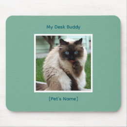 Custom Pet Photo & Name Mousepad | Desk Buddy マウスパッド