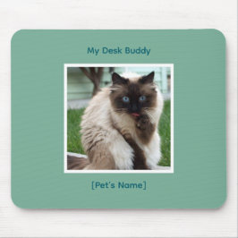 Custom Pet Photo & Name Mousepad | Desk Buddy マウスパッド