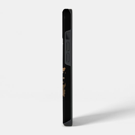 Custom Pet Photo & Name Phone Case – Modern Design iPhoneケース (左側面)