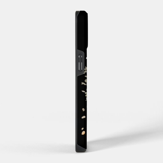 Custom Pet Photo & Name Phone Case – Modern Design iPhoneケース (右側面)