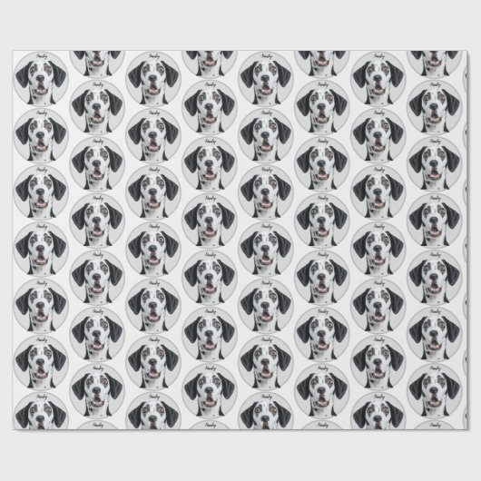 Custom Pet Photo | Personalized ラッピングペーパー (フラット)