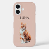 Custom Pet Photo Phone Case with Name Case-Mate iPhoneケース (裏面)