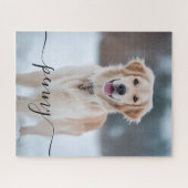 Custom Pet Photo Puzzle Personalized Elegant Gift ジグソーパズル (横)