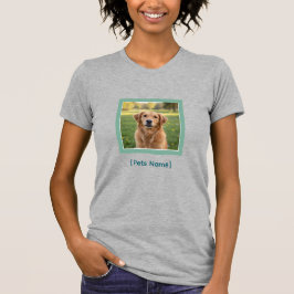 Custom Pet Photo T-Shirt for Dog & Cat Moms  Tシャツ