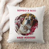 Custom Pet Pillow Best Buddies Cat Dog Names Gift クッション