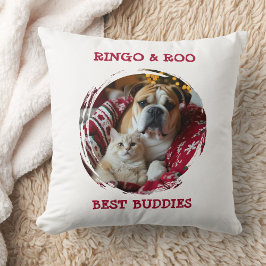 Custom Pet Pillow Best Buddies Cat Dog Names Gift クッション
