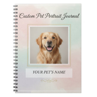 Custom Pet Portrait Journal – Personalized Noteboo ノートブック