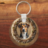 Custom Pet Portrait – Just Upload a Simple Photo キーホルダー (正面)