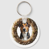 Custom Pet Portrait – Just Upload a Simple Photo キーホルダー (裏面)