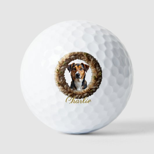 Custom Pet Portrait – Just Upload a Simple Photo ゴルフボール (正面)