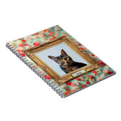 Custom Pet Portrait Notebook – Your Cat in a Frame ノートブック (右側)