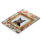 Custom Pet Portrait Notebook – Your Cat in a Frame ノートブック (左側)