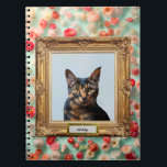 Custom Pet Portrait Notebook – Your Cat in a Frame ノートブック<br><div class="desc">Replace the photo and nameplate text to create a custom Notebook featuring your cat, dog, or even yourself! Designed like a framed painting, this Notebook turns any photo into a charming little masterpiece—with a personalized name right on the frame. Just upload your favorite image and edit the name to make...</div>