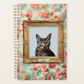 Custom Pet Portrait Notebook – Your Cat in a Frame プランナー手帳