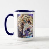 Custom Pet Portrait Painting - Forever Loved Pet マグカップ (左)